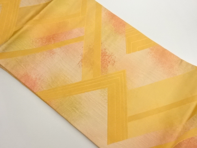 斜線模様織出し名古屋帯